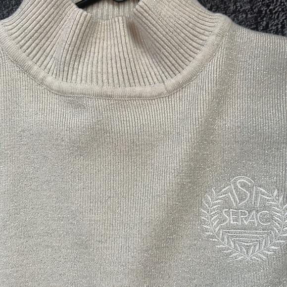 Serac silver metallic ski sweater and silver ski pants - Picture 2 of 11